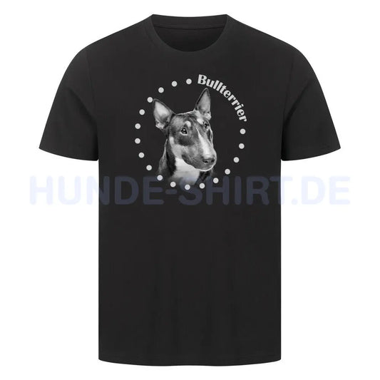 Premium T-Shirt "Bullterrier Rounded" Schwarz – hunde-shirt.de