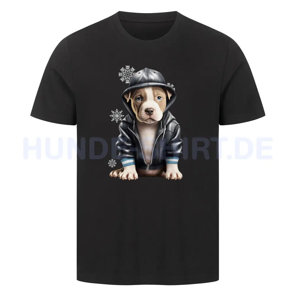 Premium T-Shirt "Bully XL / XXL - Frost" Schwarz – hunde-shirt.de