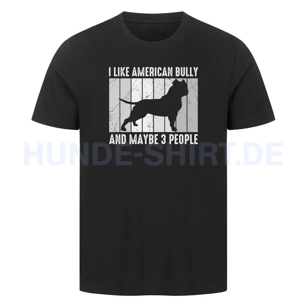 Premium T-Shirt "Bully XL / XXL - I like..." Schwarz – hunde-shirt.de