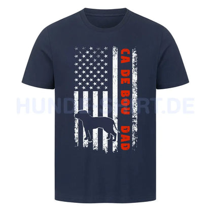 Premium T-Shirt "Ca de Bou - Flag DAD" French Navy – hunde-shirt.de