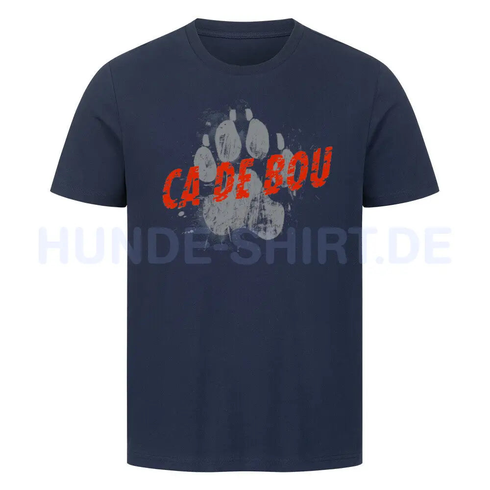 Premium T-Shirt "Ca de Bou - PAW" French Navy – hunde-shirt.de