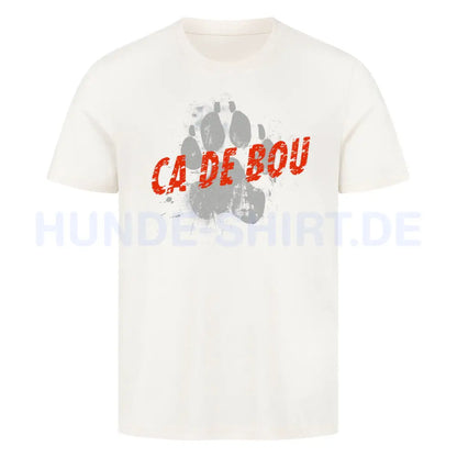 Premium T-Shirt "Ca de Bou - PAW" Natural Raw – hunde-shirt.de