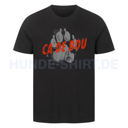 Premium T-Shirt "Ca de Bou - PAW" Schwarz – hunde-shirt.de