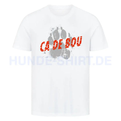 Premium T-Shirt "Ca de Bou - PAW" Weiß – hunde-shirt.de