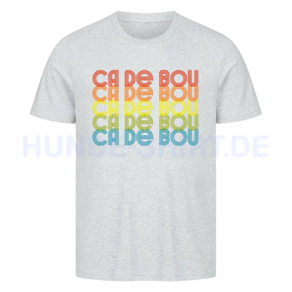 Premium T-Shirt "Ca de Bou - RETRO" Heather Grey – hunde-shirt.de