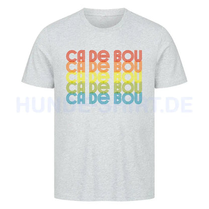 Premium T-Shirt "Ca de Bou - RETRO" Heather Grey – hunde-shirt.de