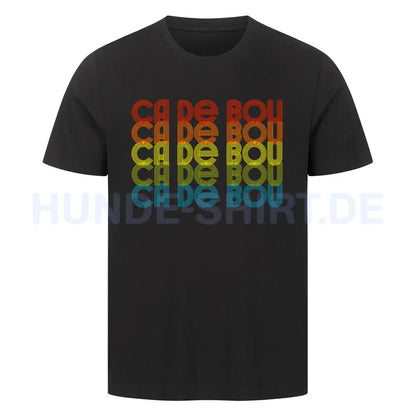 Premium T-Shirt "Ca de Bou - RETRO" Schwarz – hunde-shirt.de