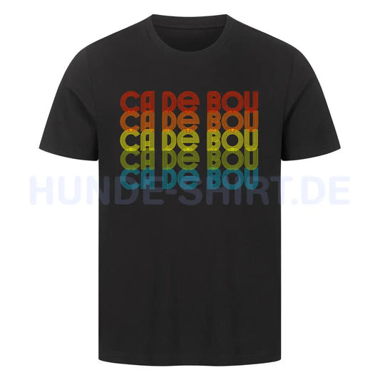 Premium T-Shirt "Ca de Bou - RETRO" Schwarz – hunde-shirt.de