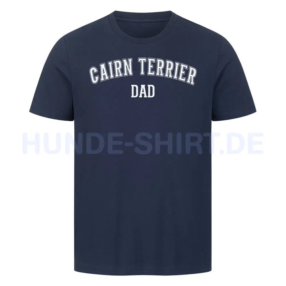 Premium T-Shirt "Cairn Terrier - DAD" French Navy – hunde-shirt.de