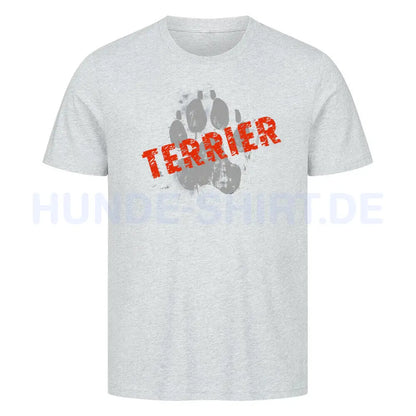 Premium T-Shirt "Cairn Terrier - PAW" Heather Grey – hunde-shirt.de