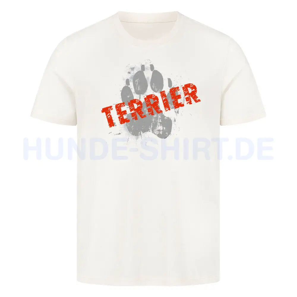 Premium T-Shirt "Cairn Terrier - PAW" Natural Raw – hunde-shirt.de