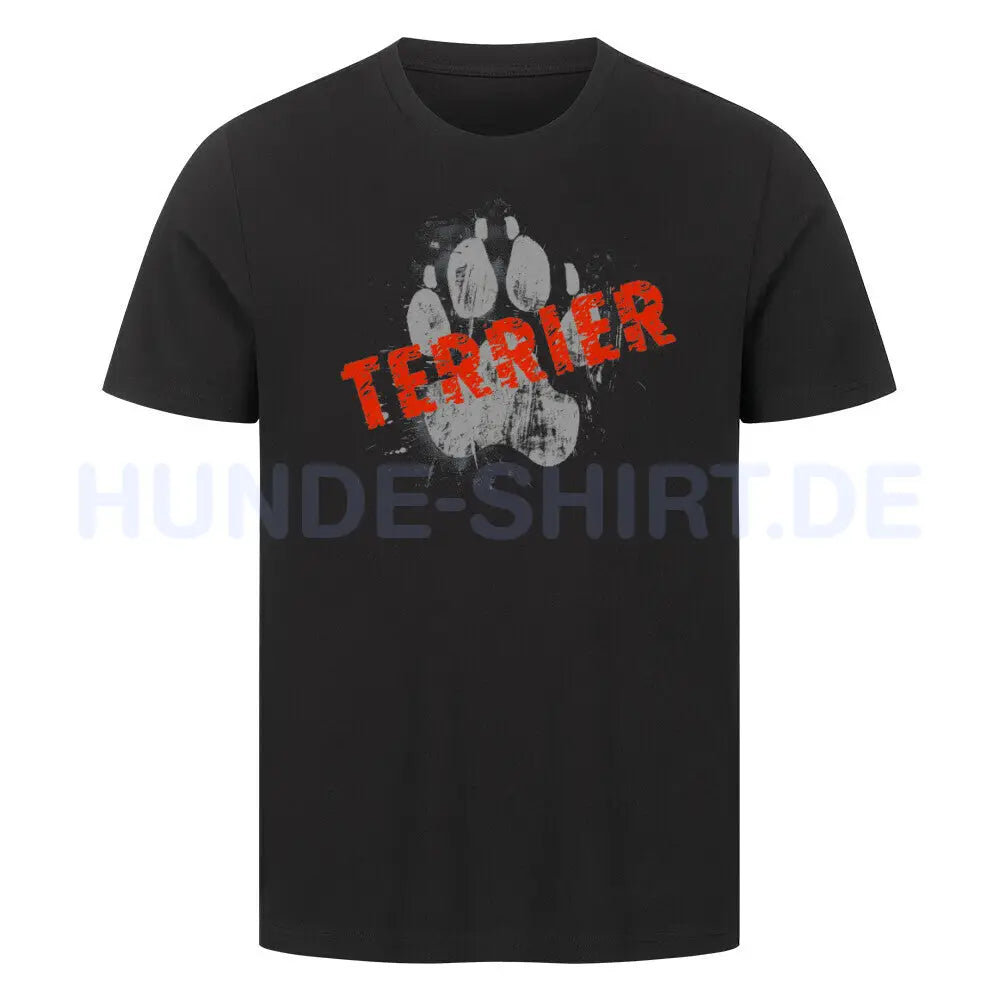 Premium T-Shirt "Cairn Terrier - PAW" Schwarz – hunde-shirt.de