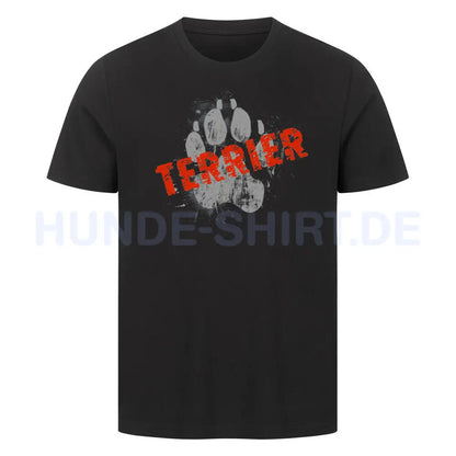 Premium T-Shirt "Cairn Terrier - PAW" Schwarz – hunde-shirt.de