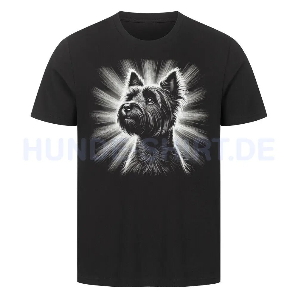 Premium T-Shirt "Cairn Terrier - Shine" Schwarz – hunde-shirt.de