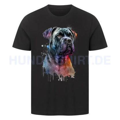 Premium T-Shirt "Cane Corso Paint" Schwarz – hunde-shirt.de