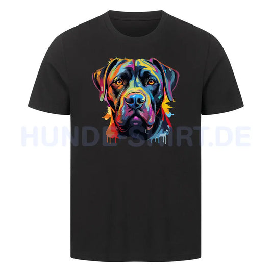 Premium T-Shirt "Cane Corso Paint" Schwarz – hunde-shirt.de