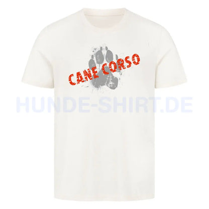 Premium T-Shirt "Cane Corso - PAW" Natural Raw – hunde-shirt.de