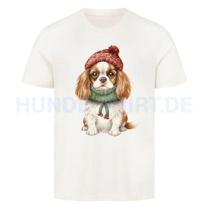 Premium T-Shirt "Cavalier King Charles - Kalt" Natural Raw – hunde-shirt.de