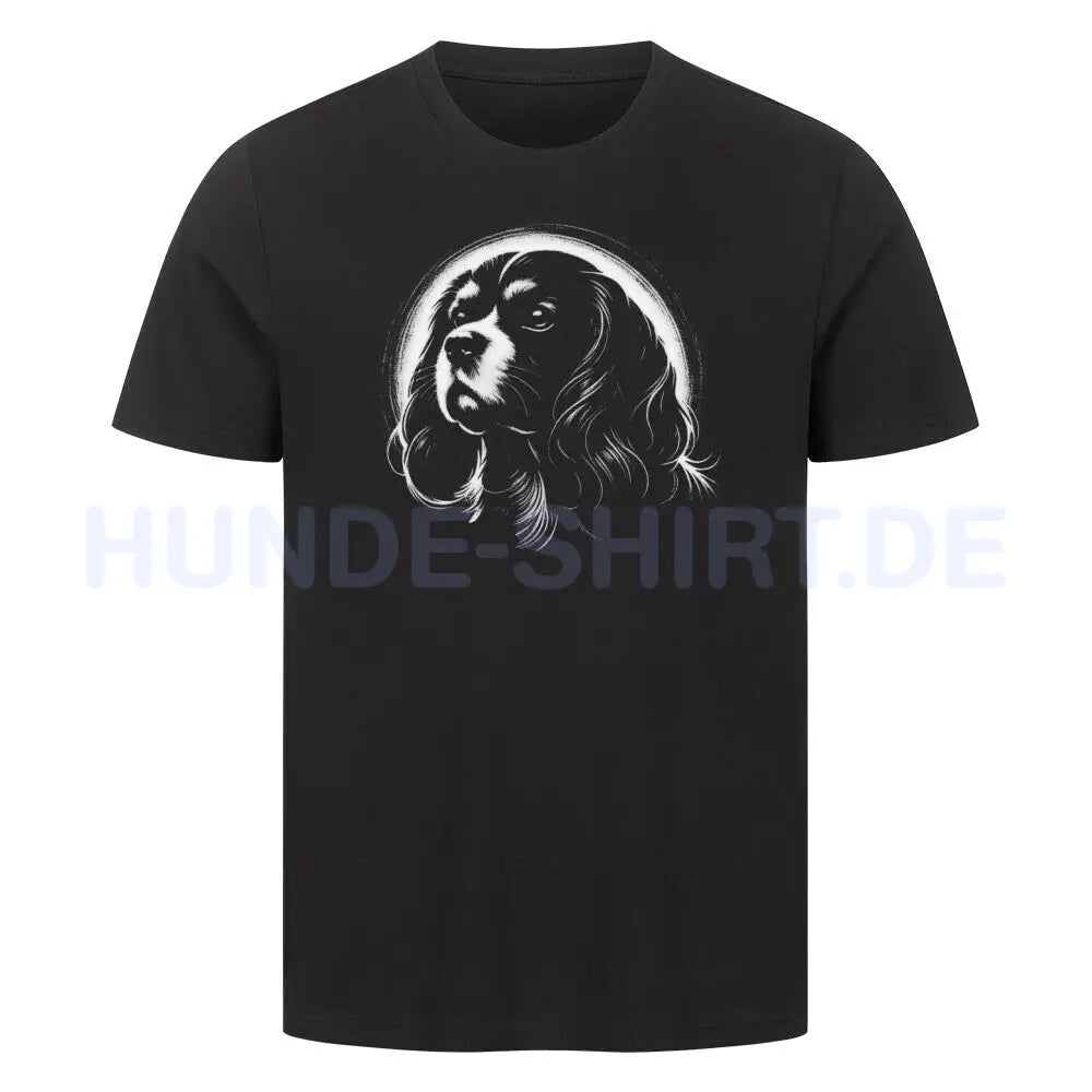 Premium T-Shirt "Cavalier King Charles Shine" Schwarz – hunde-shirt.de