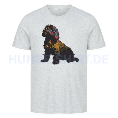 Premium T-Shirt "Cavapoo BLACK" Heather Grey – hunde-shirt.de