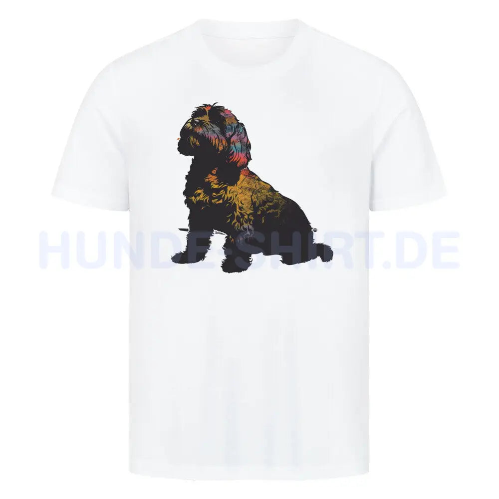 Premium T-Shirt "Cavapoo BLACK" Weiß – hunde-shirt.de