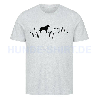 Premium T-Shirt "Chesapeake Bay - Heartbeat" Heather Grey – hunde-shirt.de