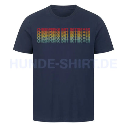 Premium T-Shirt "Chesapeake Bay - Letters" French Navy – hunde-shirt.de