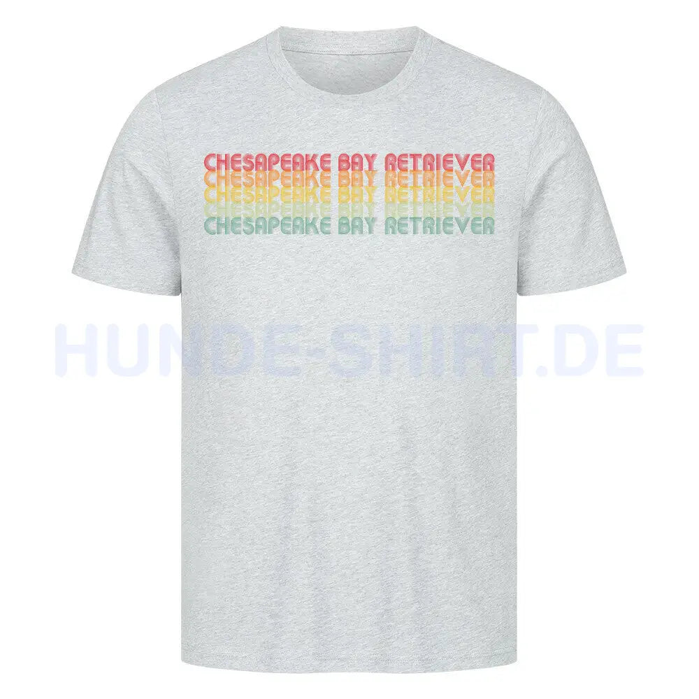 Premium T-Shirt "Chesapeake Bay - Letters" Heather Grey – hunde-shirt.de