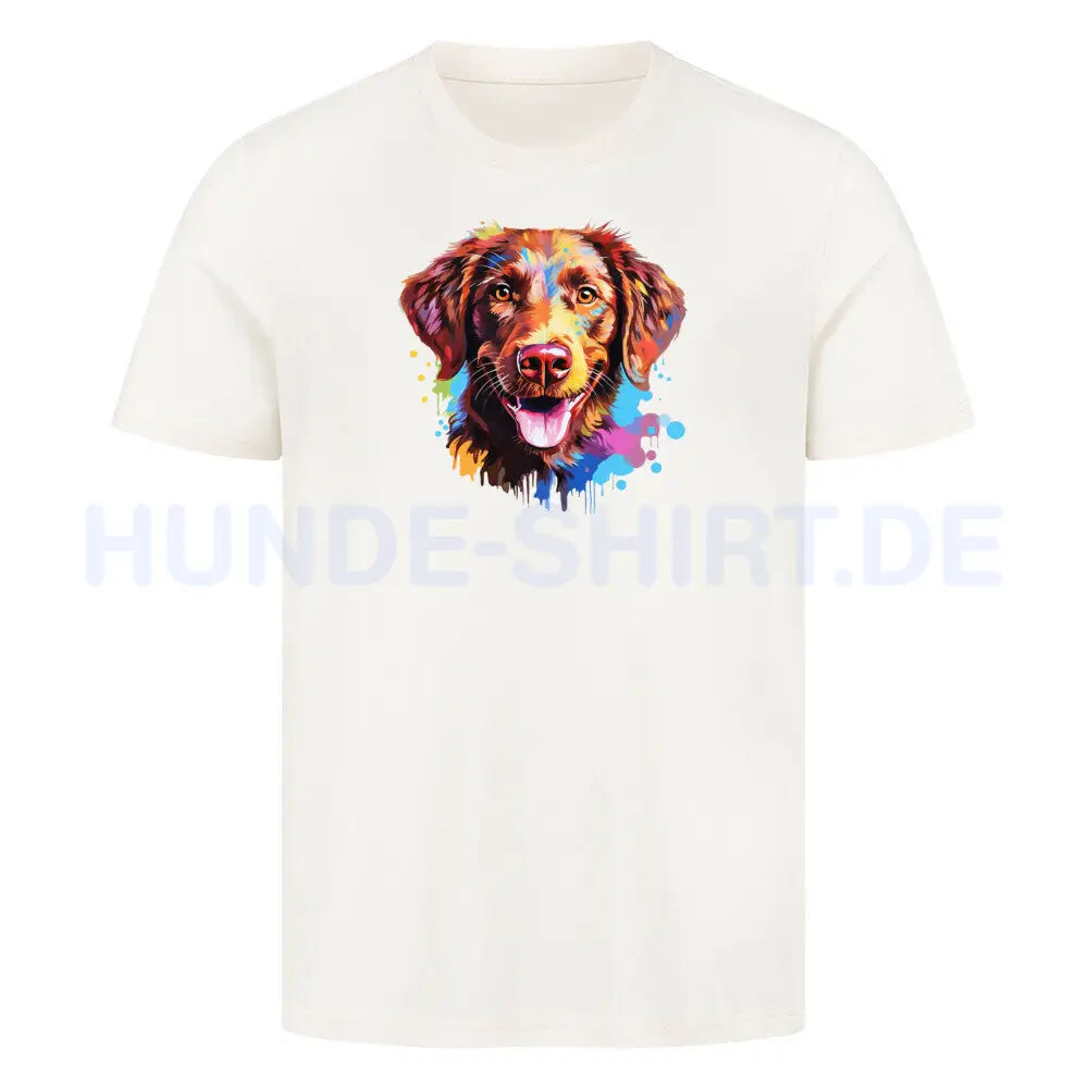 Premium T-Shirt "Chesapeake Bay Retriever Paint" Natural Raw – hunde-shirt.de