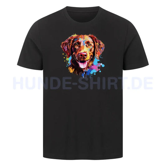 Premium T-Shirt "Chesapeake Bay Retriever Paint" Schwarz – hunde-shirt.de