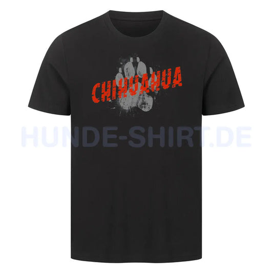 Premium T-Shirt "Chihuahua - PAW" Schwarz – hunde-shirt.de