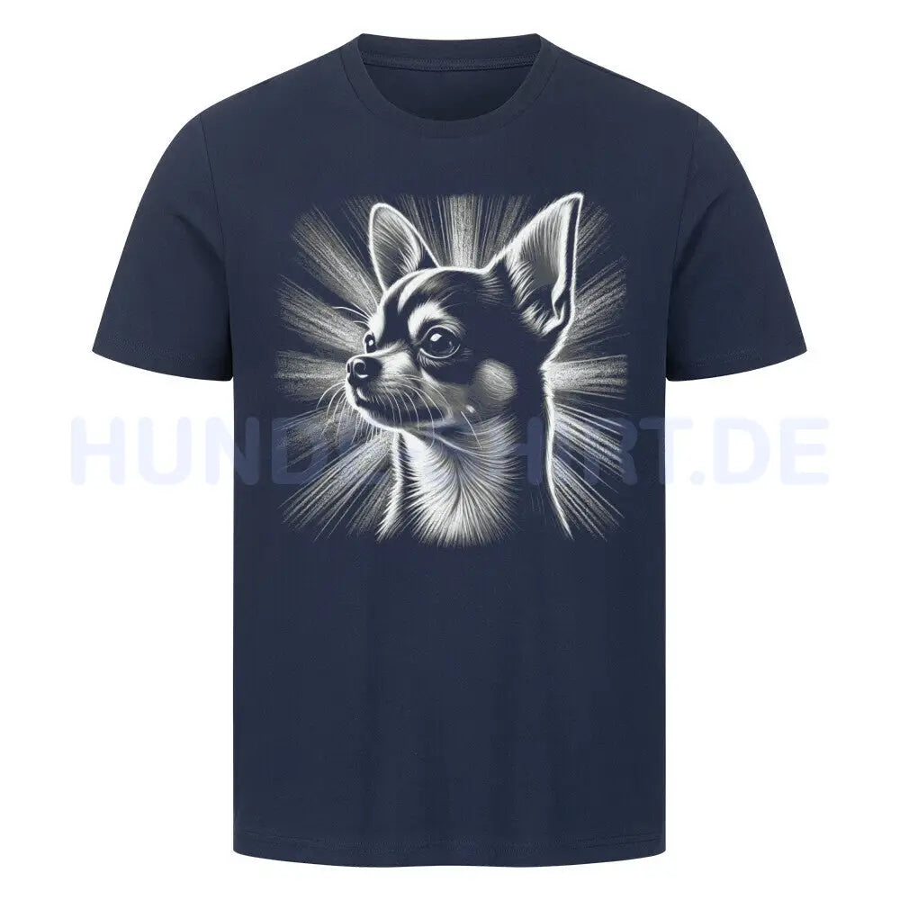 Premium T-Shirt "Chihuahua - Shine" French Navy – hunde-shirt.de