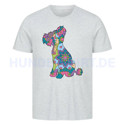 Premium T-Shirt "Chinese Crested Shadow" Heather Grey – hunde-shirt.de