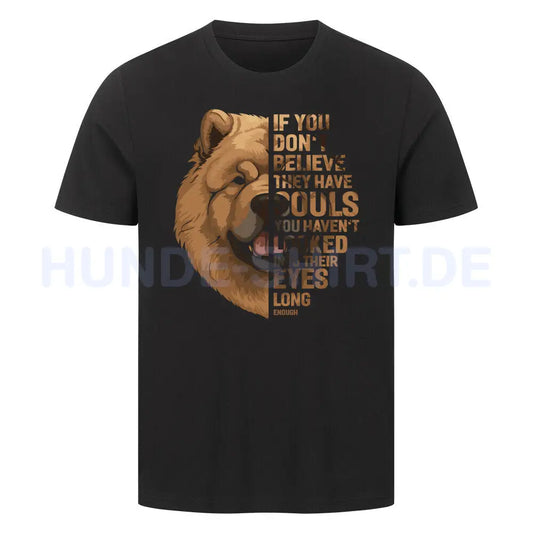 Premium T-Shirt "Chow Chow Believe" Schwarz – hunde-shirt.de