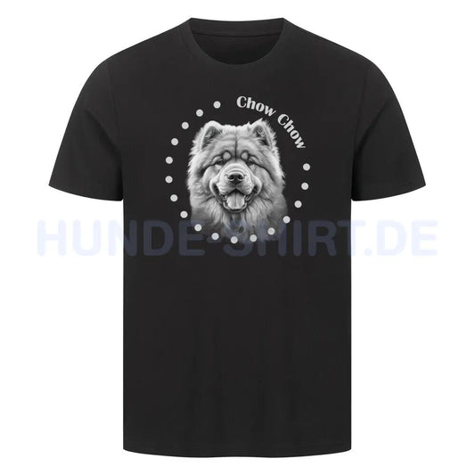 Premium T-Shirt "Chow Chow Rounded" Schwarz – hunde-shirt.de