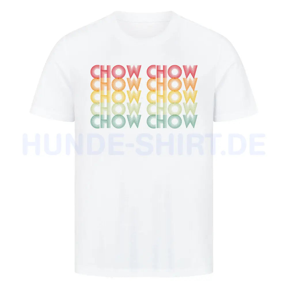 Premium T-Shirt "Chow-Chow" Weiß – hunde-shirt.de