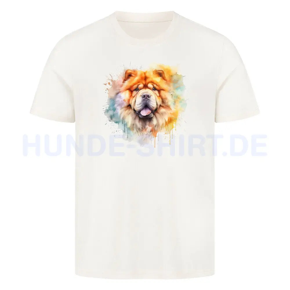 Premium T-Shirt "Chow-Chow Splash" Natural Raw – hunde-shirt.de