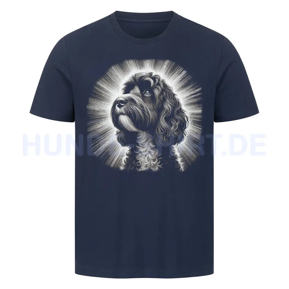 Premium T-Shirt "Cockapoo - Shine" French Navy – hunde-shirt.de