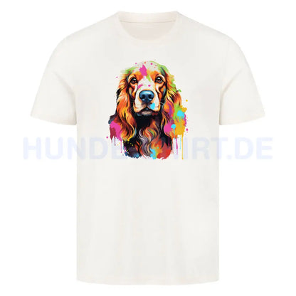 Premium T-Shirt "Cocker Life" Natural Raw – hunde-shirt.de