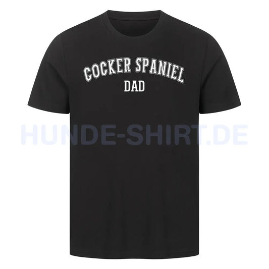 Premium T-Shirt "Cocker Spaniel - DAD" Schwarz – hunde-shirt.de