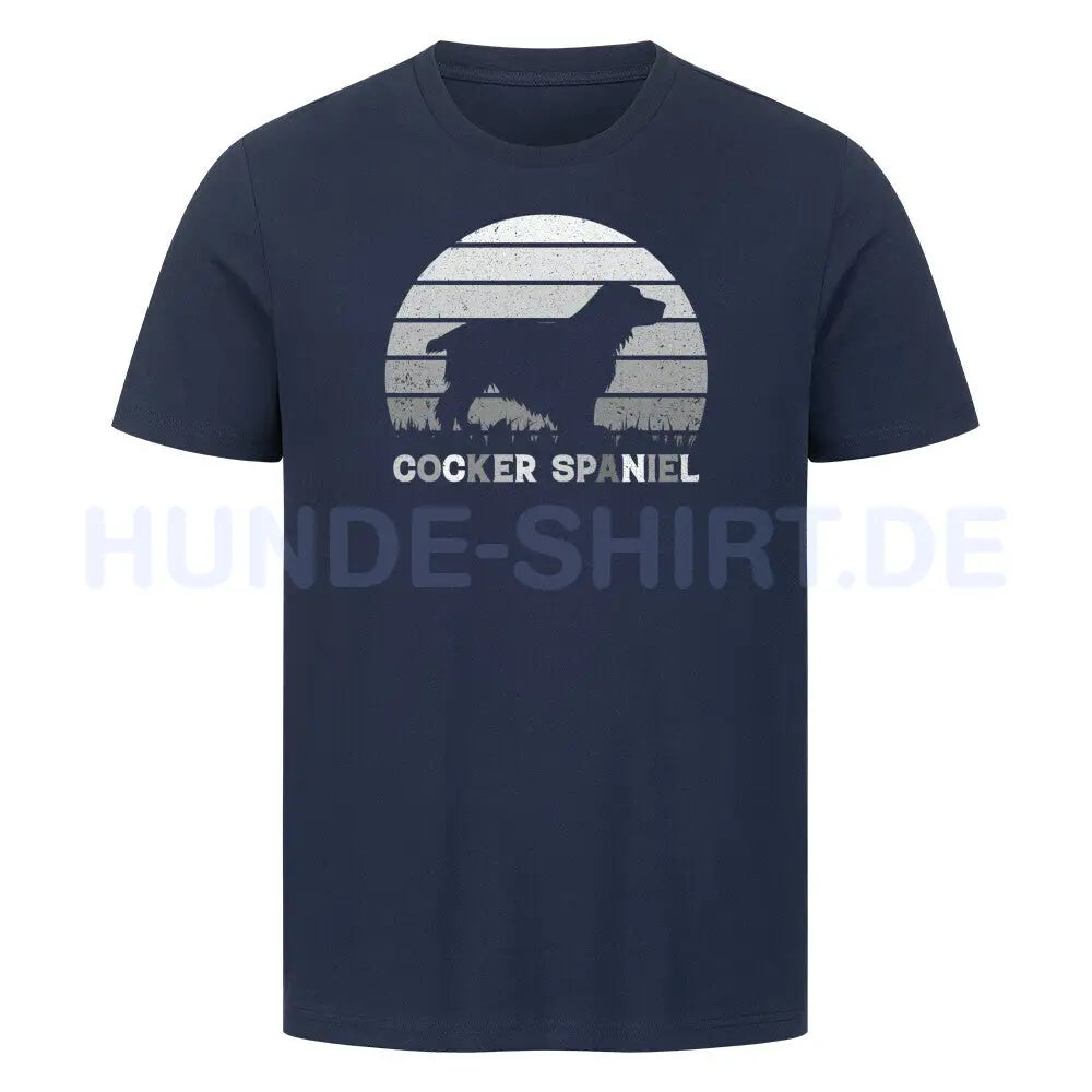 Premium T-Shirt "Cocker Spaniel" French Navy – hunde-shirt.de