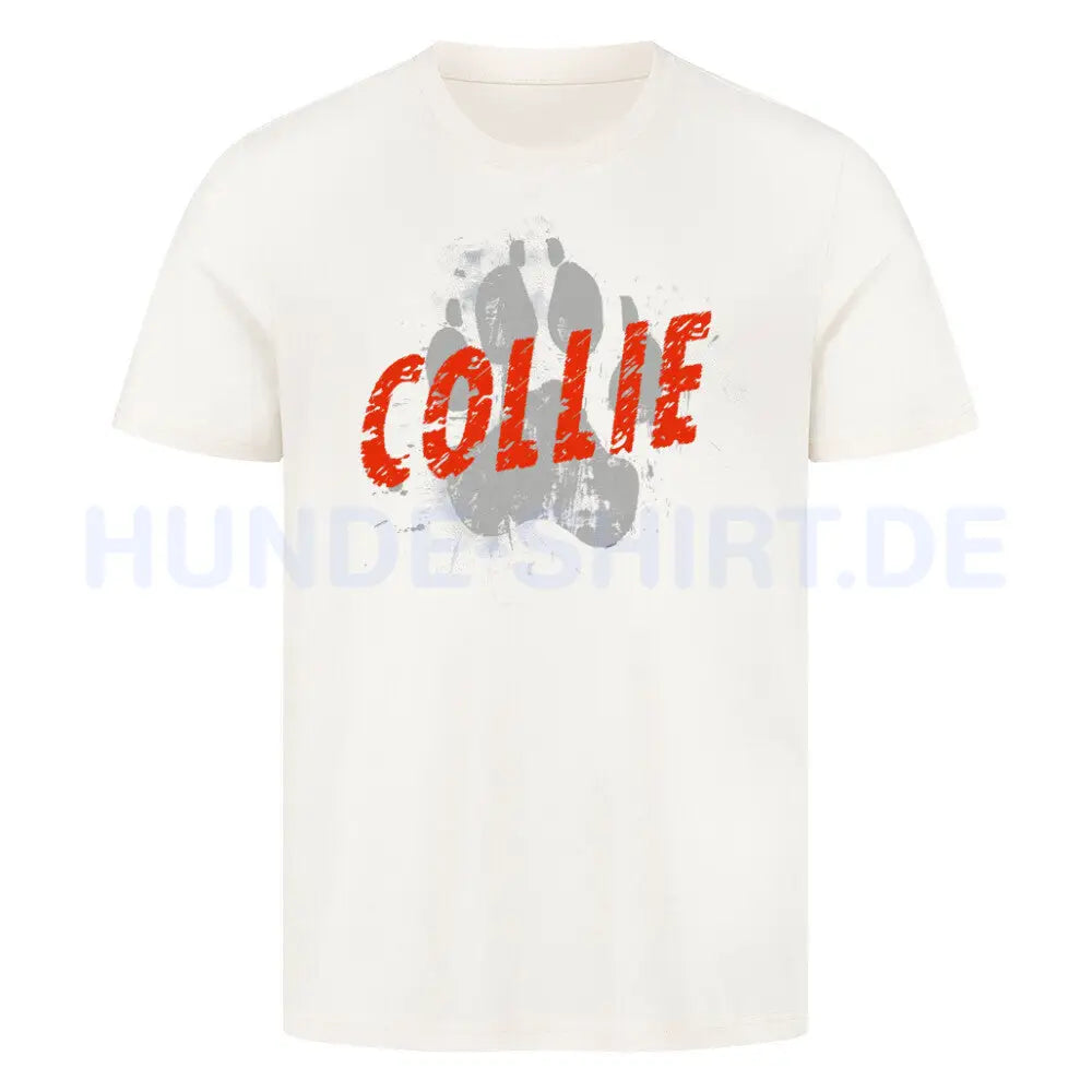 Premium T-Shirt "Collie - PAW" Natural Raw – hunde-shirt.de