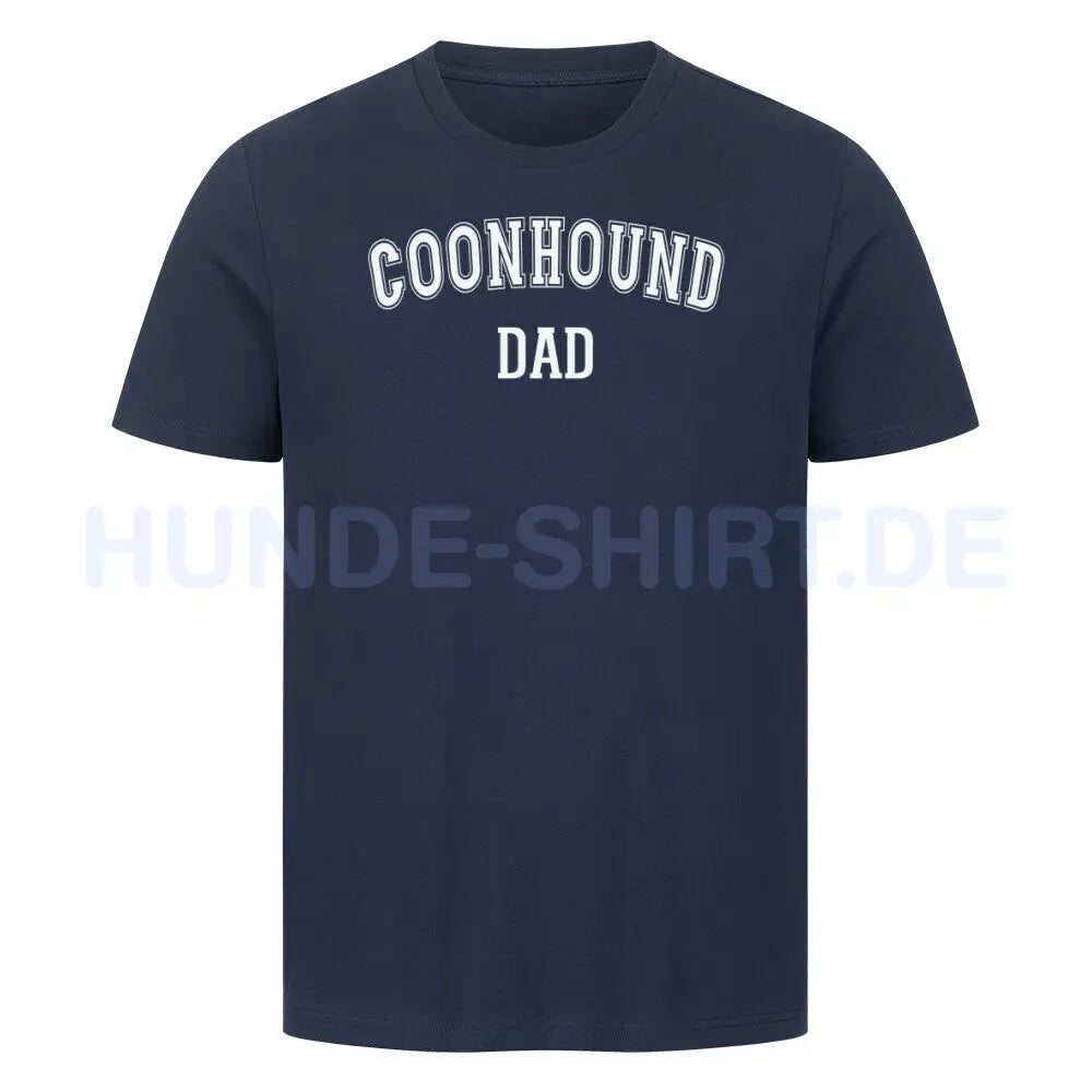 Premium T-Shirt "Coonhound - DAD" French Navy – hunde-shirt.de