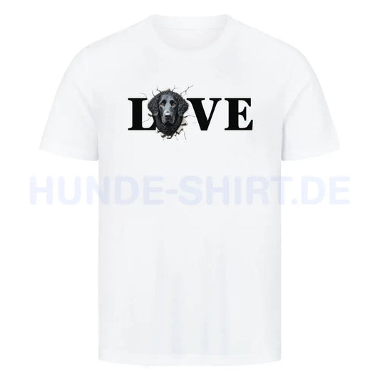 Premium T-Shirt "Curly Coated Retriever LOVE" Weiß – hunde-shirt.de