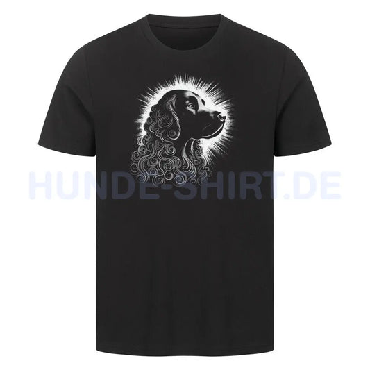 Premium T-Shirt "Curly Coated Retriever Shine" Schwarz – hunde-shirt.de