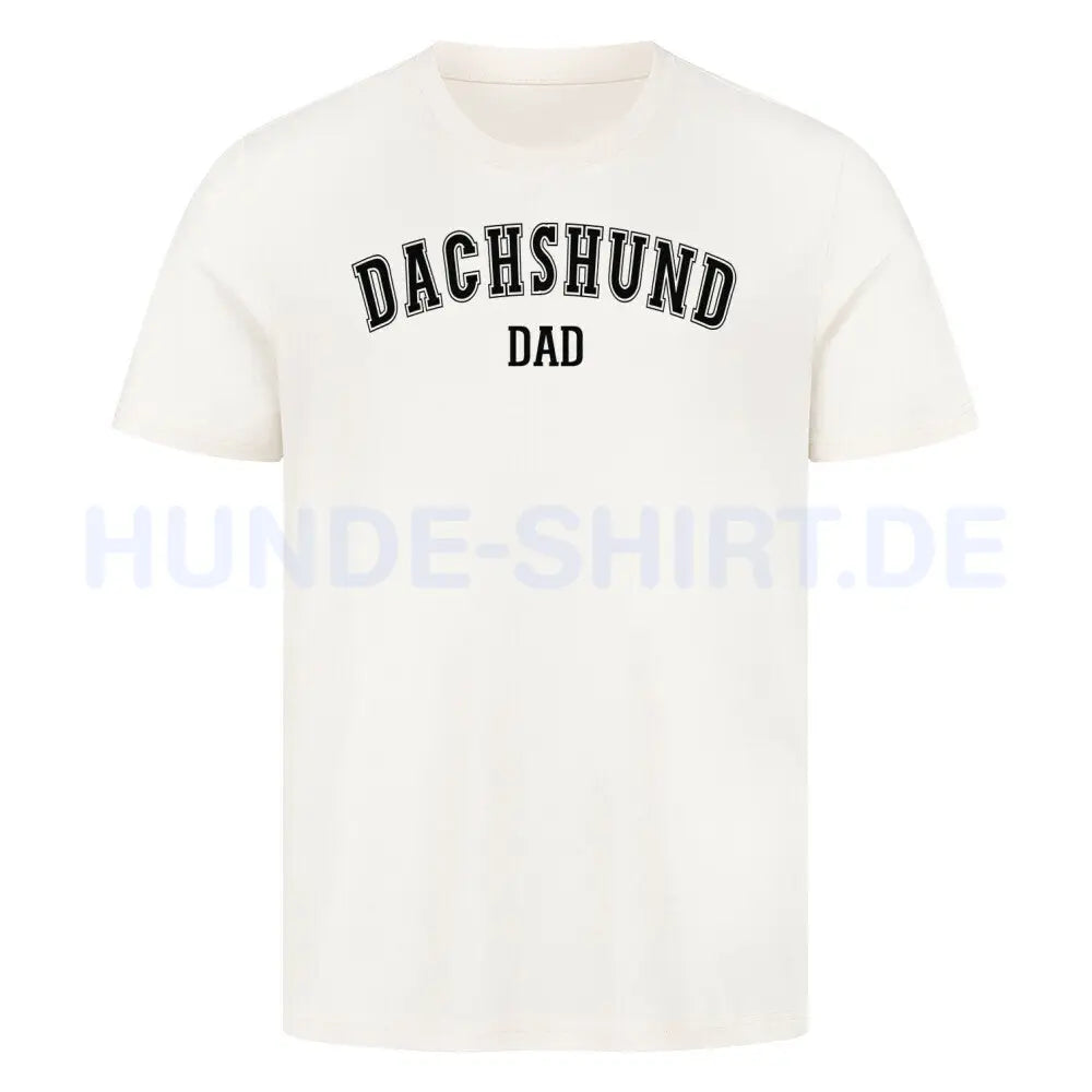 Premium T-Shirt "Dackel - Dachshund DAD" Natural Raw – hunde-shirt.de