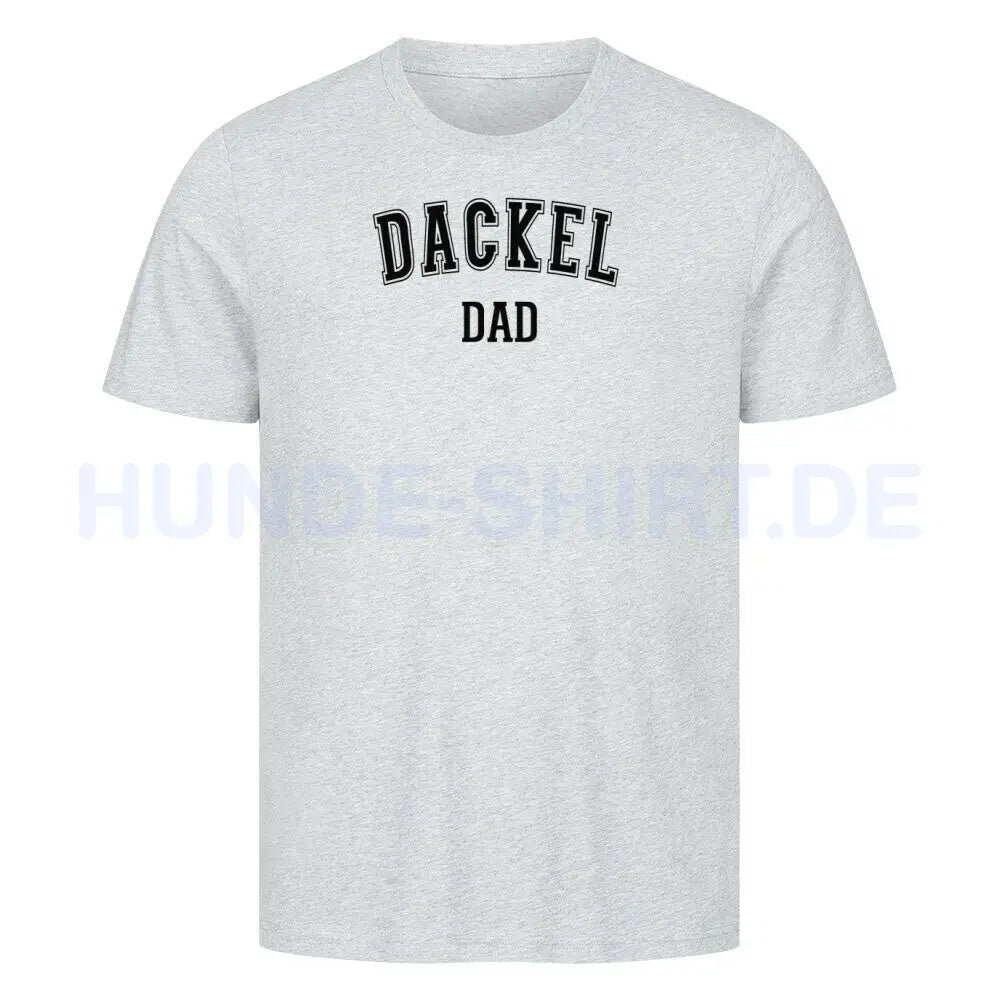 Premium T-Shirt "Dackel - DAD" Heather Grey – hunde-shirt.de