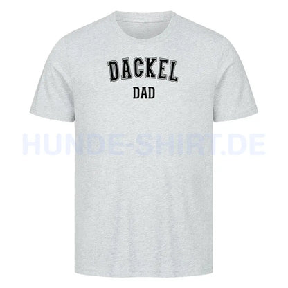 Premium T-Shirt "Dackel - DAD" Heather Grey – hunde-shirt.de