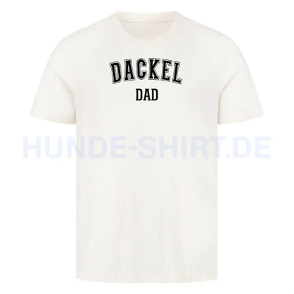 Premium T-Shirt "Dackel - DAD" Natural Raw – hunde-shirt.de