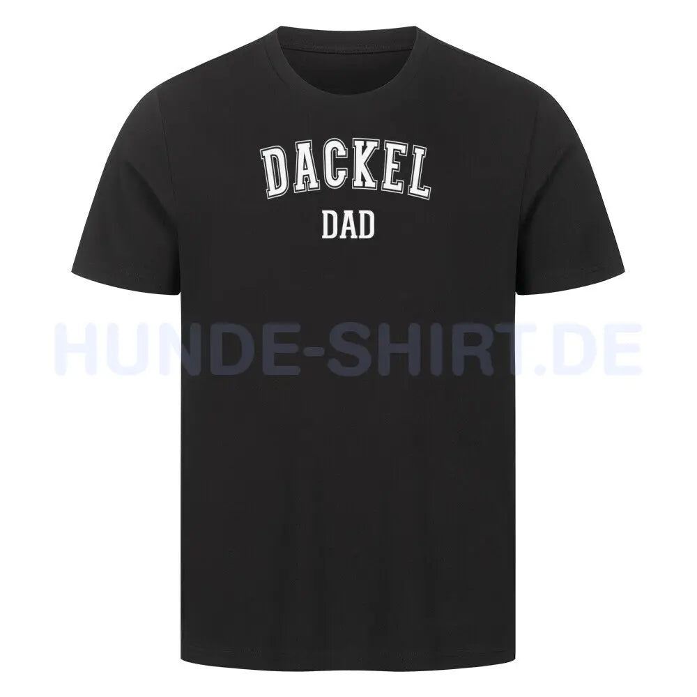 Premium T-Shirt "Dackel - DAD" Schwarz – hunde-shirt.de